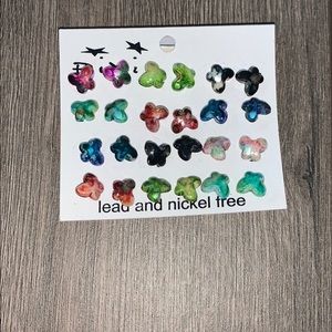 multi color marvel butterfly earrings
